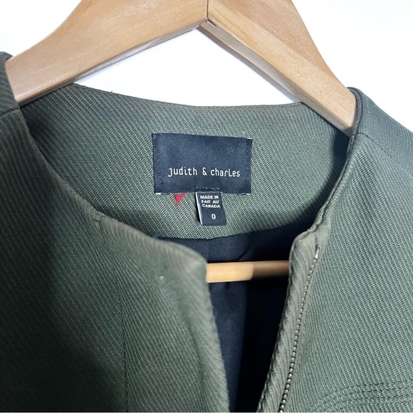 Judith & Charles | Olive Crop Jacket - Picture 3 of 5